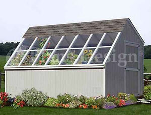 10 x 14 Greenhouse / Garden Storage Shed Plans, Material ...