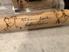 Autographed Bat By Warren Spahn & Johnny Sain, PSA