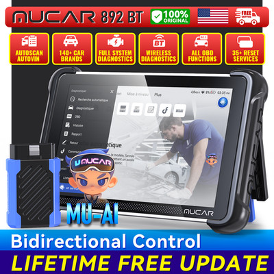 MUCAR 892BT Bidirectional OBD2 Scanner Car System Diagnostic Tool AI-Assisted