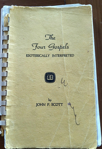 Cover of The Four Gospels Esoterically Interpreted John Scott Health Research 1966
