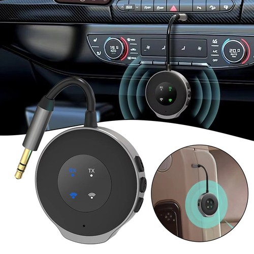 2 In 1 Car Audio Transmitter Adapter with CVC Noise Cancellation Feature - Picture 3 of 12