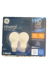 2 Pack GE reveal led light bulbs Energy Efficient