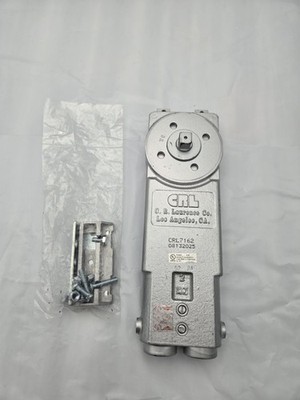 CRL Concealed Overhead Door Closer Adjustable Speed Silver Satin w/ Hardware