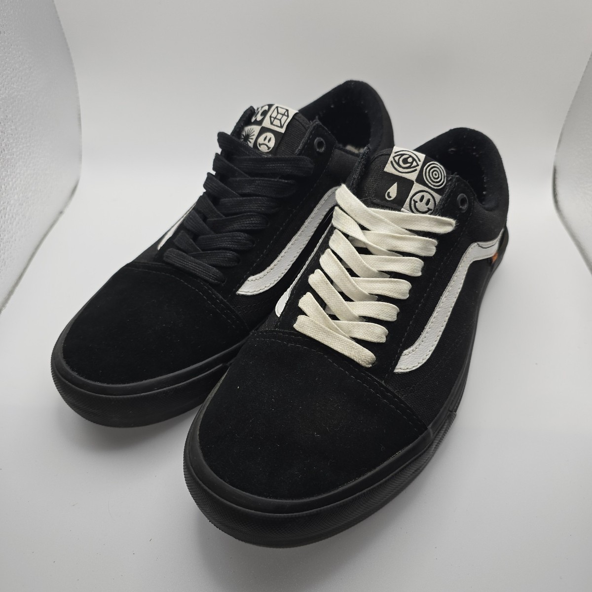 Vans X Cult Old Skool Pro BMX Skate Shoes Size 10 Black Never Fade