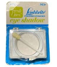 VTG NEW 1970s Lashbrite Eye Shadow The Fresh Ones Pressed Powder White 1 oz