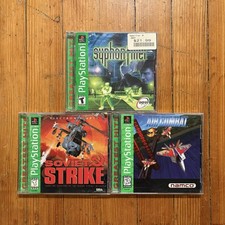 Lot Of 3 Sony PlayStation 1 Games Syphon Filter / Soviet Strike / Air Combat