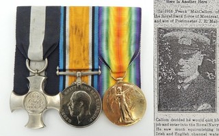 WW1 Canadian Gallantry Medal Group Distinguished Service DSC Cross Zeebrugge