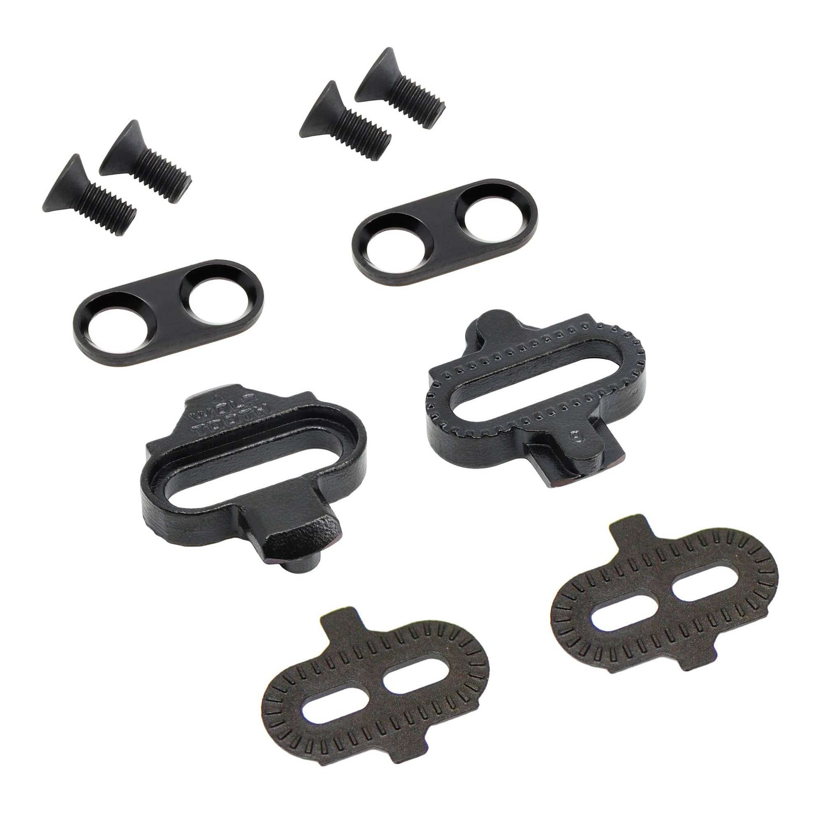 Wolf Tooth SPD Clipless Pedal Cleat Kit - Black Durable Chromoly Steel 5390₽