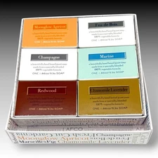 LAFCO New York House & Home Luxury Guest Soap Collection Gift Box Set Six Scents