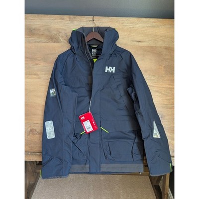 Helly Hansen Pier 3.0 Coastal Sailing Jacket Mens S Navy Blue Regular Zip-Up NWT