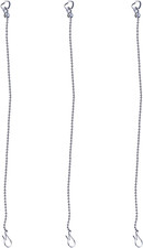 3 Pack Universal Toilet Flapper Chain Replacement Kit,Stainless steel,Including