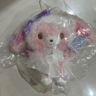 New Sanrio Japan Bonbonribbon key holder stuffed toy  white cat ballerina