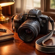Canon EOS 750 35mm SLR Film Camera With Sigma...