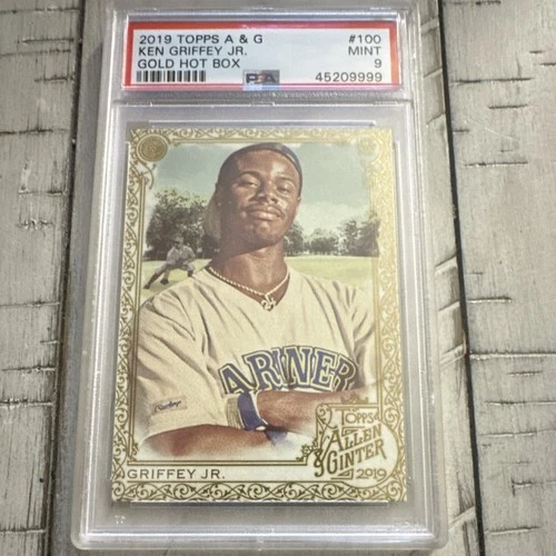 2019 Topps Allen & Ginter Ken Griffey Jr Gold Hot Box #100 PSA 9