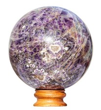 Nat&uuml;rlicher 170 mm blauer Amethyst Heilstein Meditation kraftgefertigte Kugel...