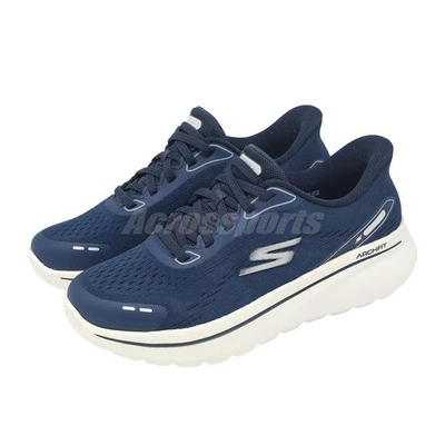 Skechers Go Walk Arch Fit N Slip-Ins Navy White Women Casual Shoes 125840-NVW - Photo 1/4