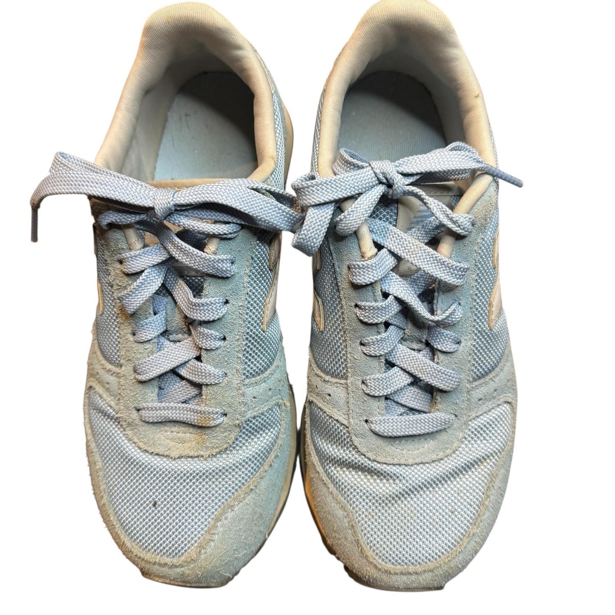 New Balance 311 Shoes Womens Size 7 Blue Suede Mesh Athletic