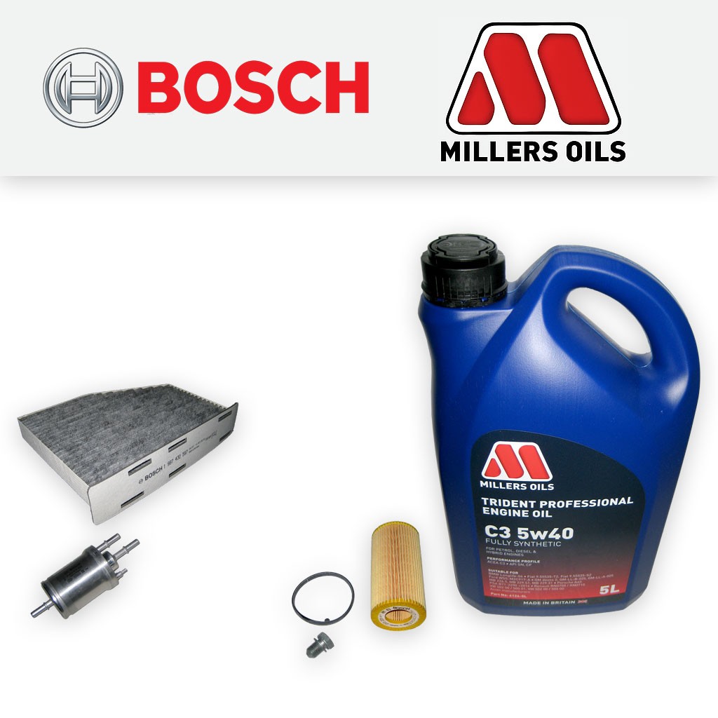 SERVICE KIT for AUDI TT (8J) TTS QUATTRO OIL FUEL CABIN FILTERS +OIL (2008-2014)