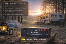 48V 200Ah LiFePO4 Lithium Battery – Grade A Cells – Built-In Heater – Smart BMS