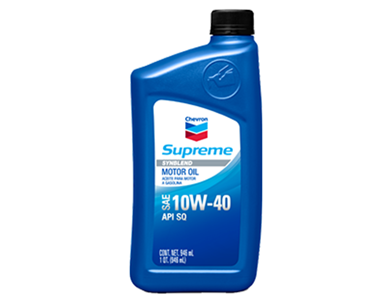 メンテナンス Chevron Supreme Motor Oil 10W-40 Chevron Supreme 10W-40 Motor Oil, Case of 12 - 1 Quart Bottles