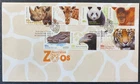 2012 Australian Zoos Gummed Stamps FDC First Day Cover Parkville (Vic) Postmark
