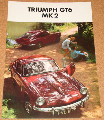 Triumph GT6 Mk2 - 1969 UK Verkaufsprospekt/Katalog - 8 Seiten