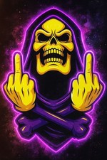 Grim Reaper Rat Fink Rat Rod Hot Rod Biker Motorcycles Guns Stickers 4in.