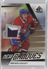 2023-24 Upper Deck SP Game Used New Grooves 17/25 Owen Beck #NG-13 Patch 0tm