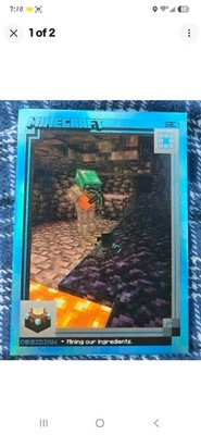 Panini 2025 Minecraft Special Edition Obsidian #158 Serial Numbered /10 Card