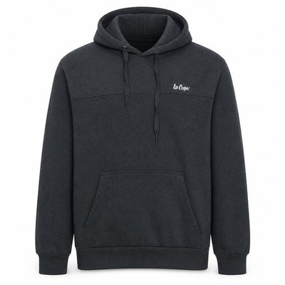 Lee Cooper Herren Pullover Hoodie Gr. M Schwarz Langarm Kapuze Logo