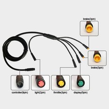 Jeu complet d'unité de commande électrique vélo comprenant accélérateur et