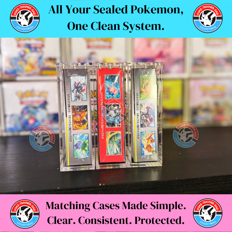 Pokemon Japanese Booster Box Acrylic Case Magnetic 151 Team Rocket