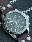 Seiko Sweeping Hand Chronograph Mens Vintage Watch 42mm Silver 7T62-0ER0 Steel