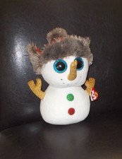 Collectible TY Beanie Buttons Snowman 10" Tall