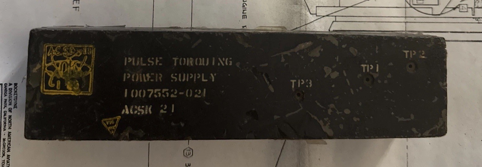 Apollo  Flight 202  CSM-011  PSA Pulse Torquing Power Supply Module Flight Spare