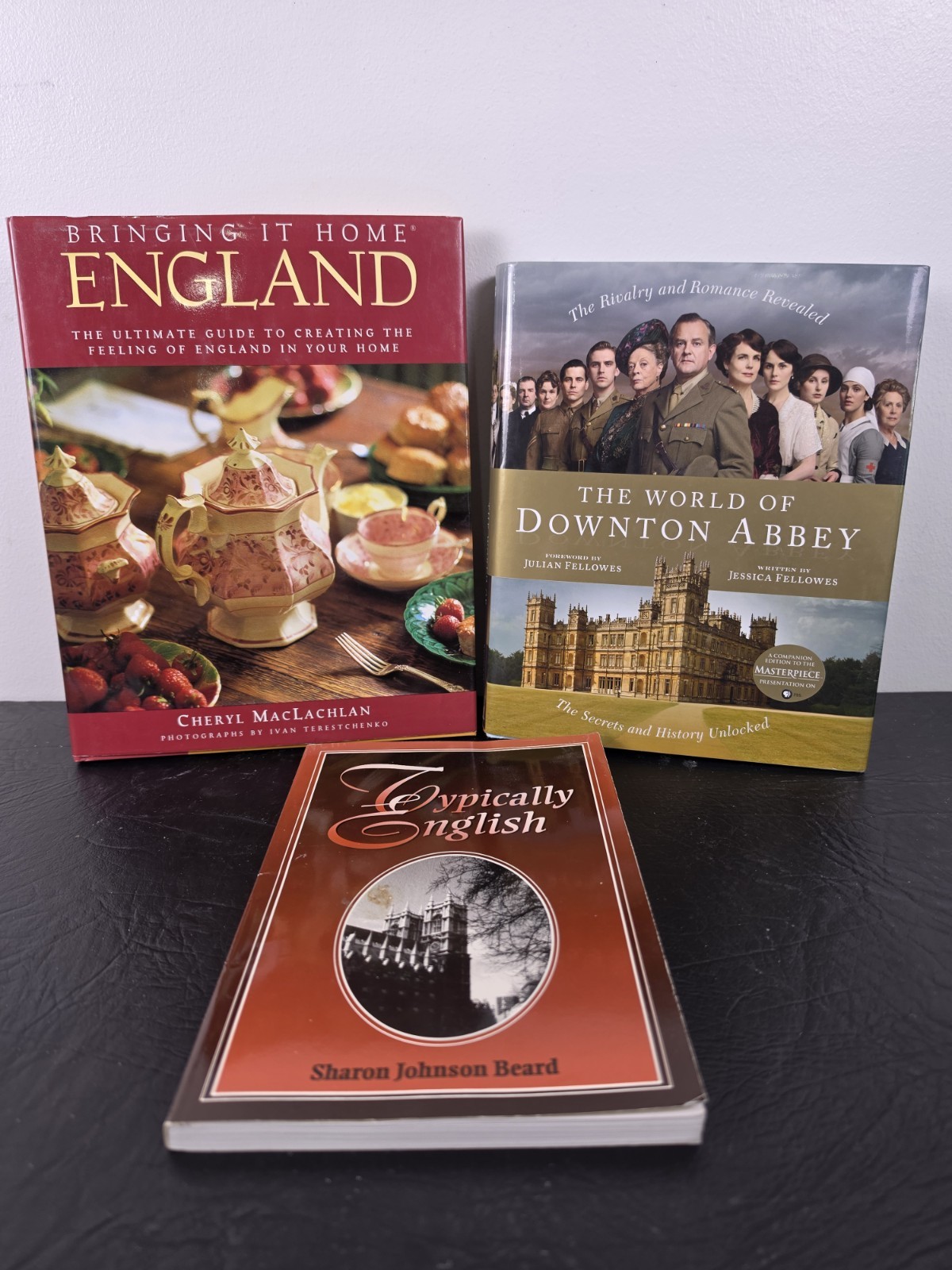 British culture book bundle - downton abbey, england lifestyle decor, history