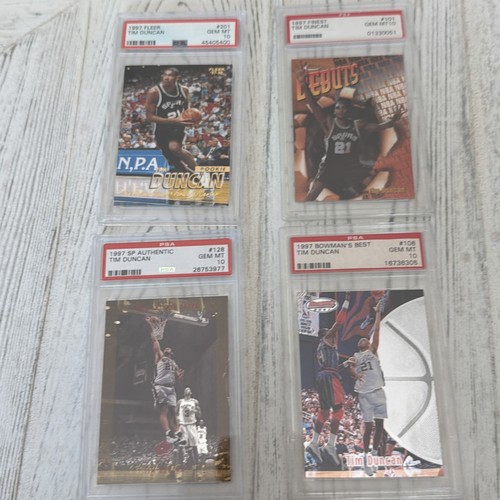 Tim Duncan PSA 10 Rookie Lot