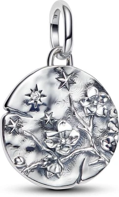 Pandora Kirschblüte Medaillon-Charm 794085C01 Charm Anhänger - Bild 1 von 3
