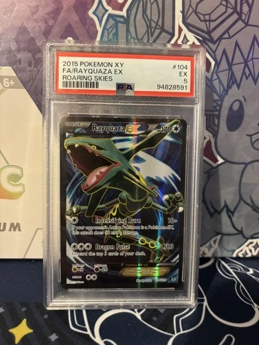 Rayquaza EX (104 Full Art) 104/108 Roaring Skies Holo PSA 5