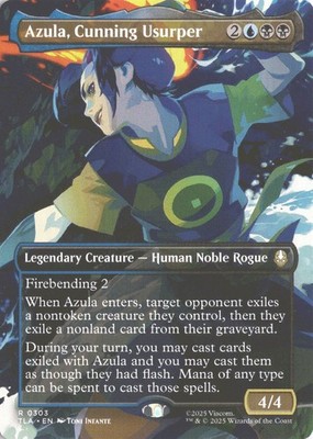 MTG Azula, Cunning Usurper (0303) *Non-Foil* Borderless Avatar MT/NM Free Ship