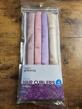 FAMILY BEAUTY, SATIN HAIR CURLERS, 4 Count, HEATLESS