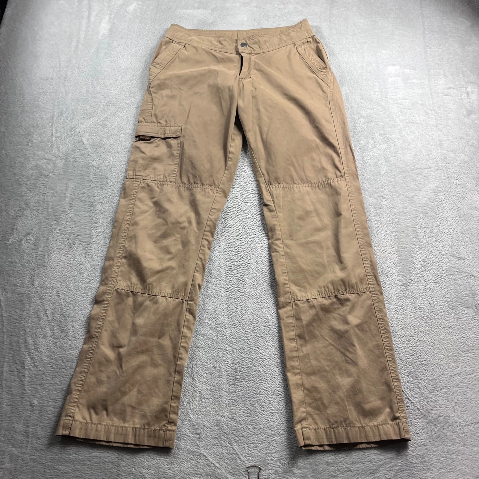 Prana Zion Cargo Pants Mens XS Tan Hiking Climbing Outdoor Straight Leg