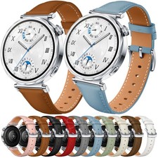 18mm Universell Klassisch Leder Armband Leder Ersatzband Smartwatch Strap Band