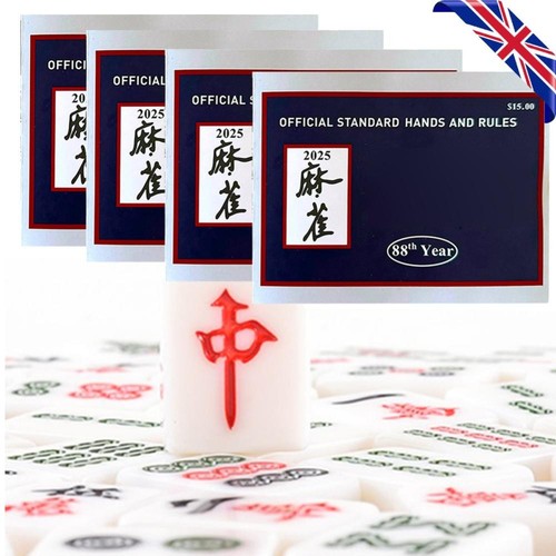 4Pcs 2025 Mahjong Cards National Mahjong Cards Large Print for Mah ...