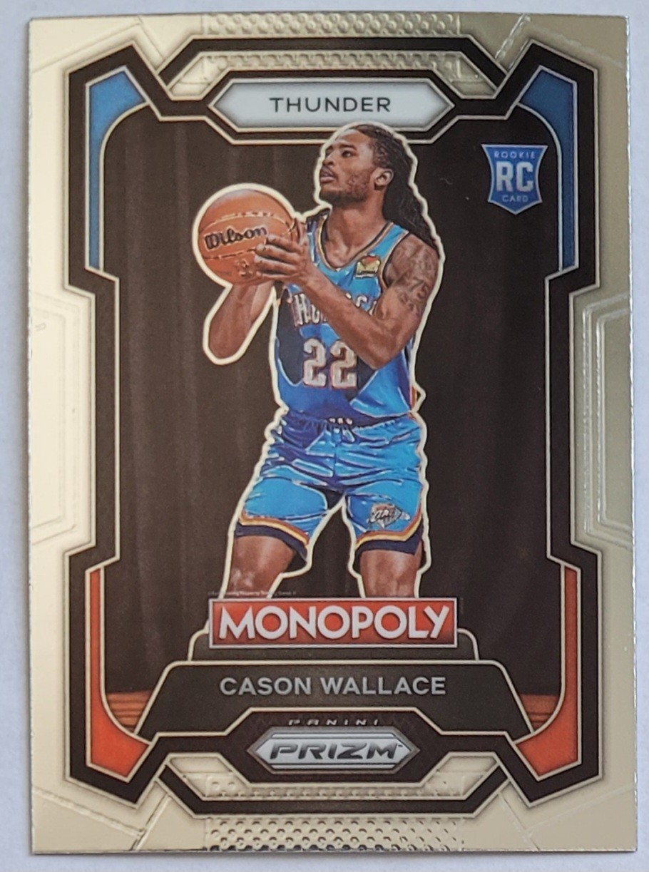 2023-24 Monopoly Prizm Cason Wallace Rookie RC OKC Thunder #63