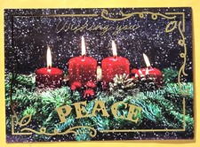 Merry Christmas Greeting Card  Envelope 5x7" .