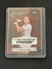 AVA CLASS 2024 Leaf Metal Women of Sport Pre-Production Proof 1/1 Card