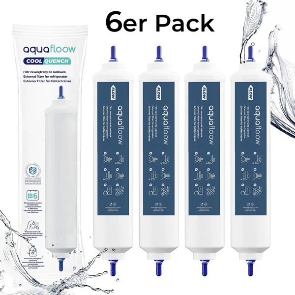 6X Wasserfilter Universal FüR KüHlschrank Side By Side Von Samsung Lg Siemens-image