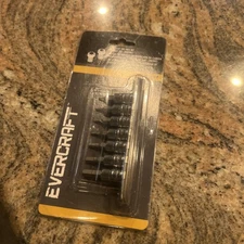 Brand New Evercraft 7 Piece 1/4" Drive hex Bit set