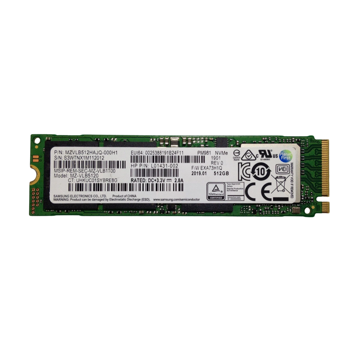 Samsung MZ-VLB5120 512GB M.2 2280 PCIe NVMe Laptop/Desktop SSD | eBay